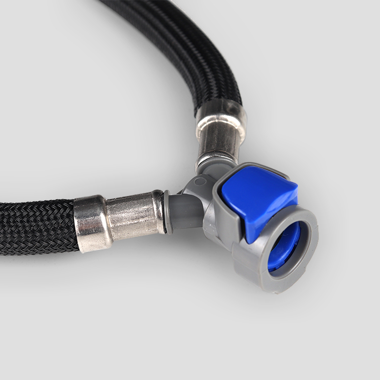 Doppelköpfiger geflochtener Metallschlauch