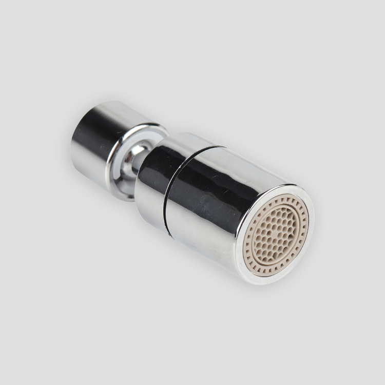 Silberner Wasserhahn